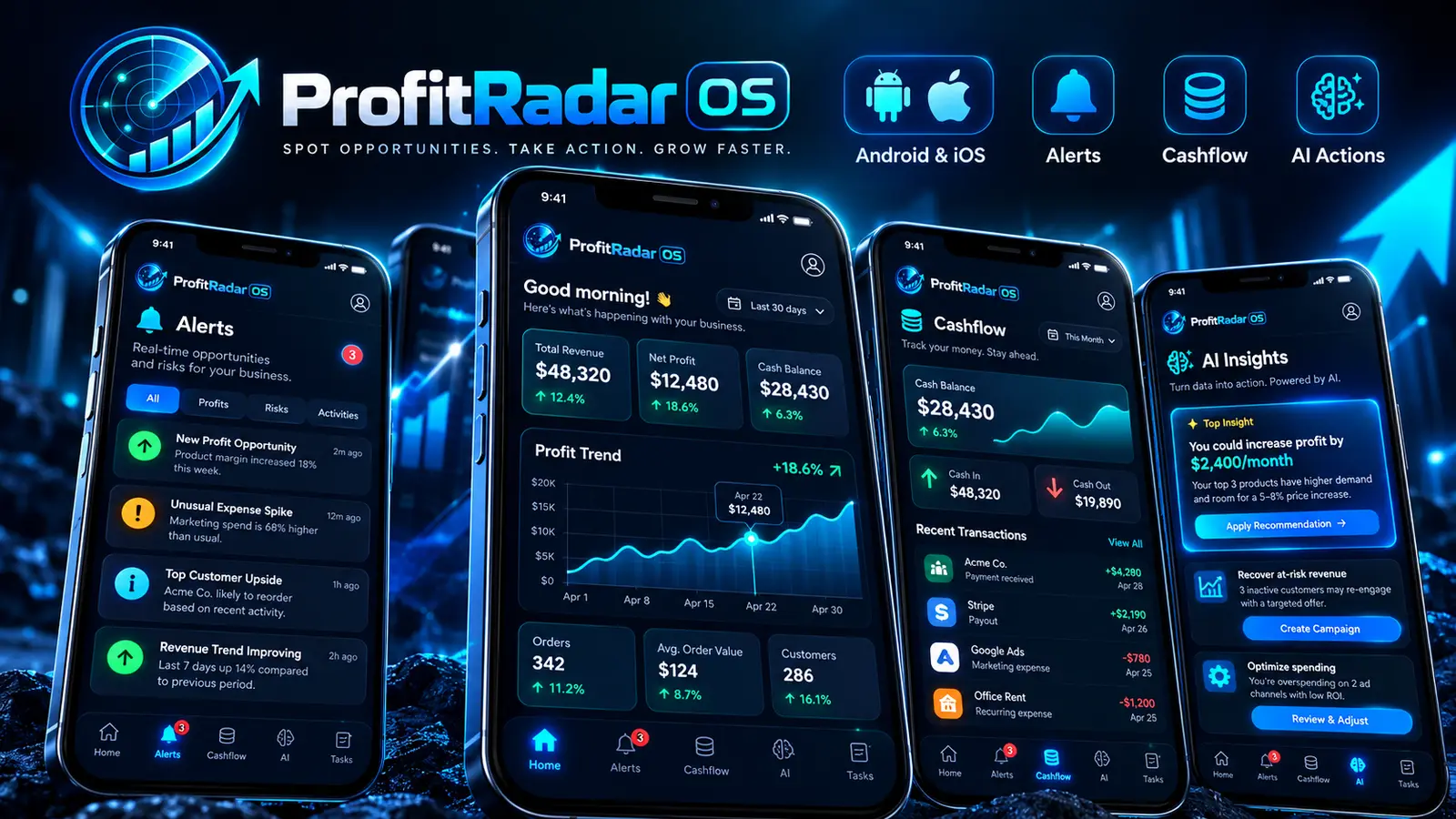 Concept vizual al aplicației mobile